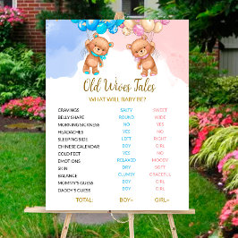 Bear Old Wives Tales Sign Poster