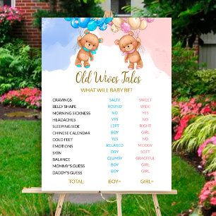 Bear Old Wives Tales Sign Poster