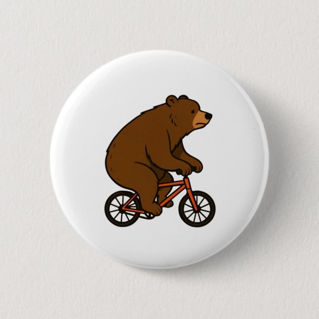Bear on a Bike – Wild Ride Vibes Knapp (Framsida)