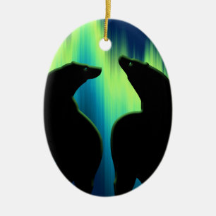 Bear Ornament Personlig Wildlife Art Dekoration