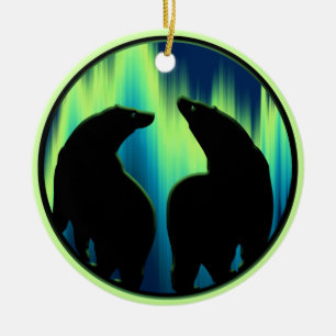Bear Ornament Personlig Wildlife Art Dekoration