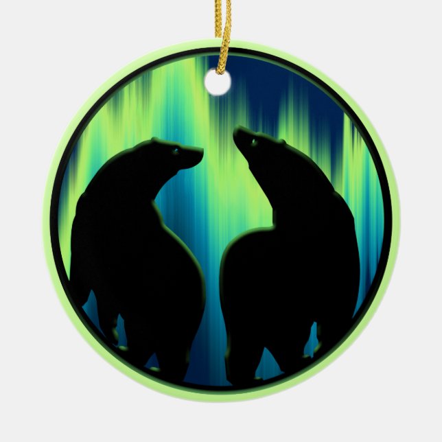 Bear Ornament Personlig Wildlife Art Dekoration (Framsidan)