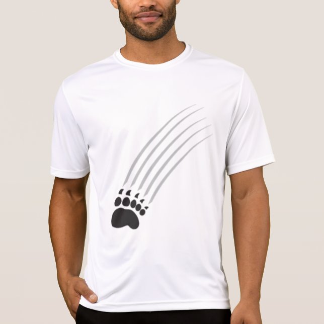 bear-paw-R-&-swipe2 Tee Shirt (Framsida)
