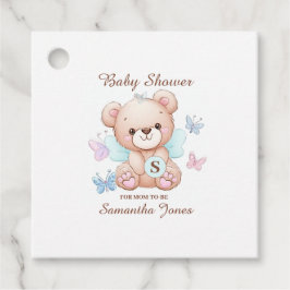 Bear Personlig Baby Shower Gåvor Etiketter