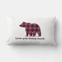 Bear Plade Wilderness Kärlek You Dekorativ kudde