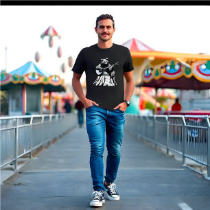 Bear Play Acoustic Guitar - Black T-Shirt
