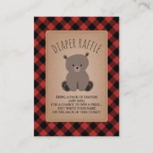 Bear Play Baby Shower Diaper Raffle