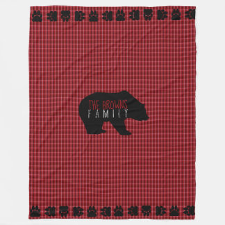 Bear Play Cabin Stil Fleecefilt