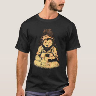 Bear Poker Player spelar upp kort Lucky Spelare Ca T Shirt