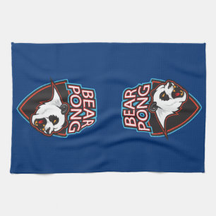 Bear Pong Beer Pong Kökshandduk
