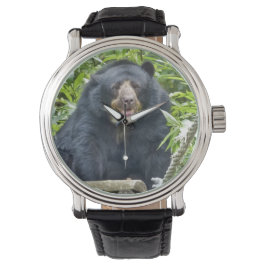 Bear Porträtt Photo Armbandsur