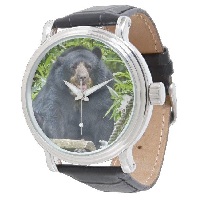 Bear Porträtt Photo Armbandsur (Vinklad)