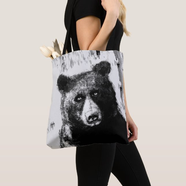 Bear Porträtt Tygkasse (Närbild)