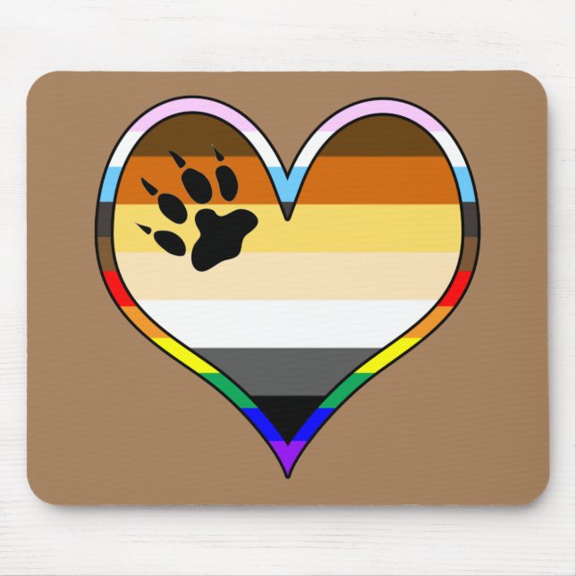 Bear Pride Heart Musmatta (Framsidan)