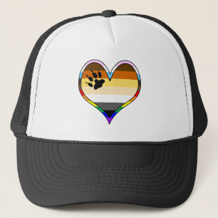 Bear Pride Heart Truckerkeps