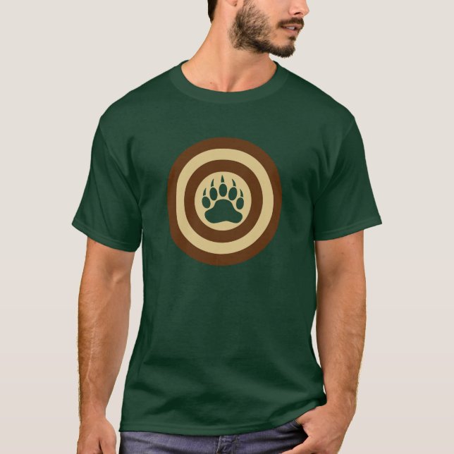 Bear Pride Toppen Hero Shield Bear Tass T-shirt (Framsida)
