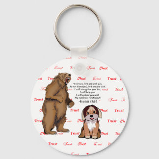 Bear Puppy - Trust - #5 - Faith Red.png Nyckelring