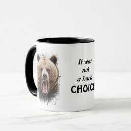 Bear & Quote "Det var inget svårt val" Mugg