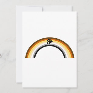 Bear Rainbow Julkort