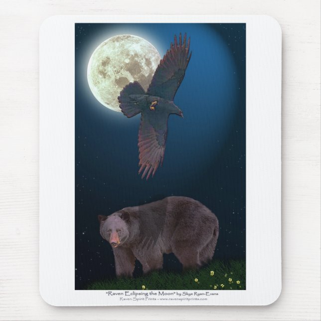 BEAR & RAVEN Art Mousepad Musmatta (Framsidan)