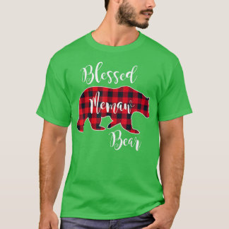 Bear Red Buffalo Check Play Roligt Gra T Shirt