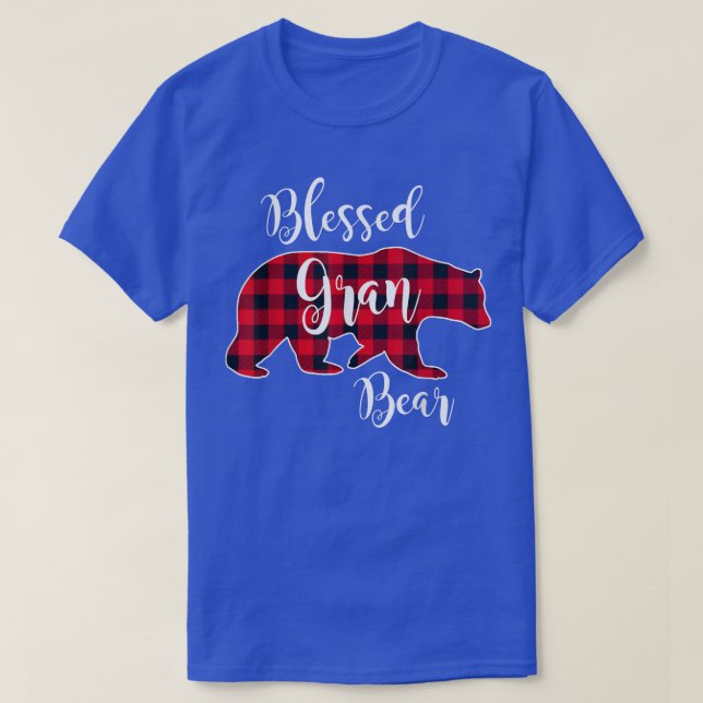 Bear Red Buffalo-kontroll Play Roligt Gran T Shirt (Design framsida)