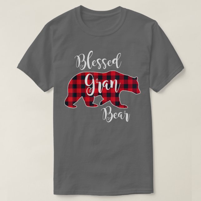 Bear Red Buffalo-kontroll Play Roligt Gran T Shirt (Design framsida)