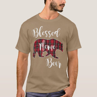 Bear Red Tartan Play Roligt Grandma Gif T Shirt