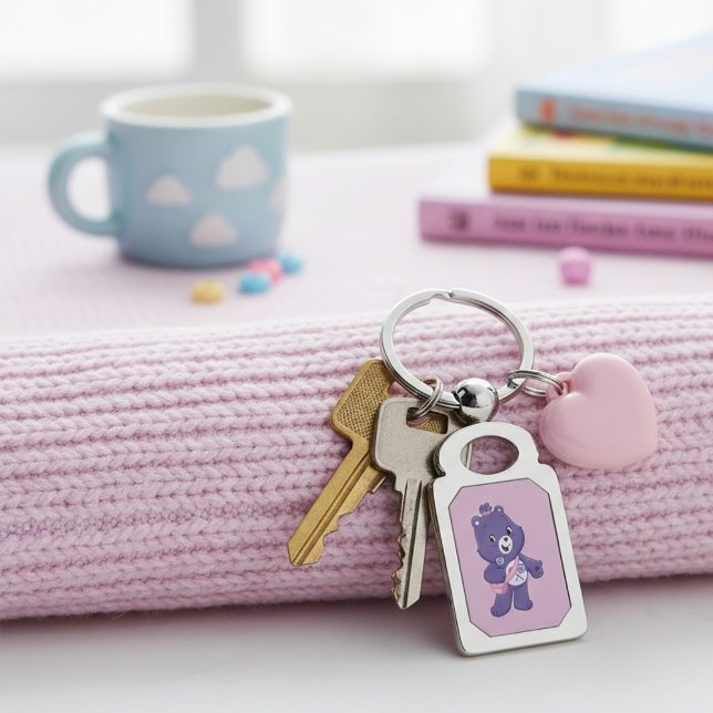 Bear Rektangulärt Silverfärgad Nyckelring (Skapare uppladdad)