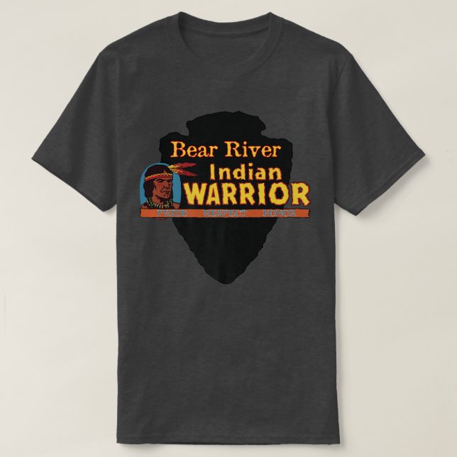 Bear River Native Indian Warrior Proud Ho T Shirt (Design framsida)
