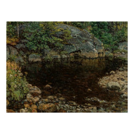 Bear River Trout Pond, Newry Maine: Tranquil Vatte Perfect Poster