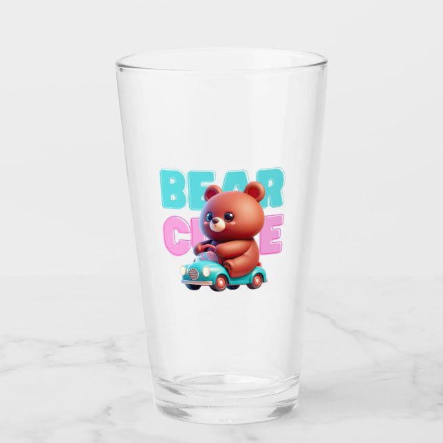 Bear Roligt Glass Kopp (Framsida)