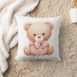 Bear Rosa Monogram Kudde