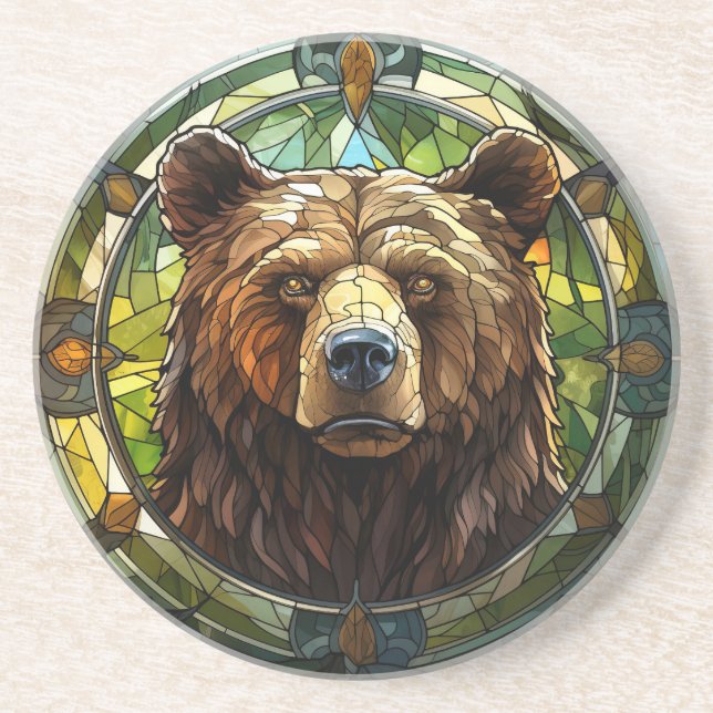 Bear Sandstone-Underlägg Underlägg (Framsidan)