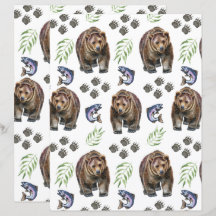 Bear Scrapbook Paper