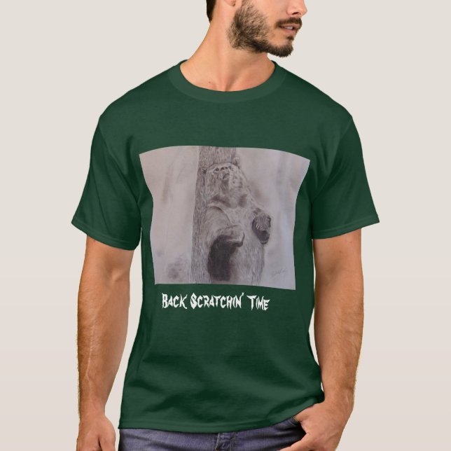 Bear Scratching T-Shirt (Framsida)