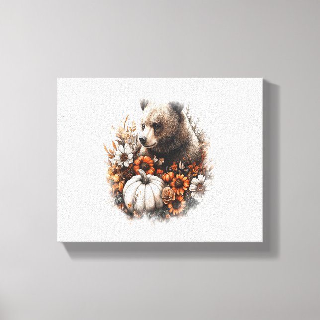 Bear Shirt Land Pumpkin Canvastryck (Framsida)