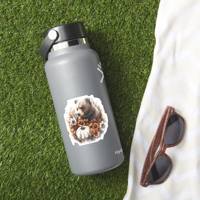 Bear Shirt Land Pumpkin Klistermärken (HydroFlask Insitu)