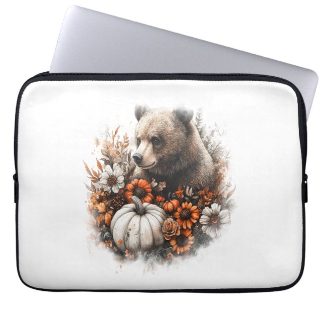 Bear Shirt Land Pumpkin Laptop Fodral (Framsidan)