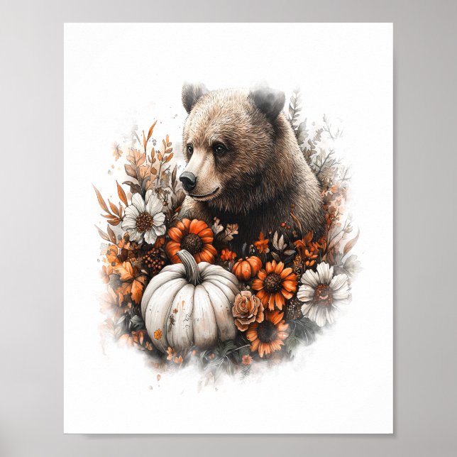 Bear Shirt Land Pumpkin Poster (Framsidan)