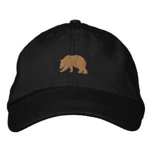 Bear Silhouette Broderad Keps