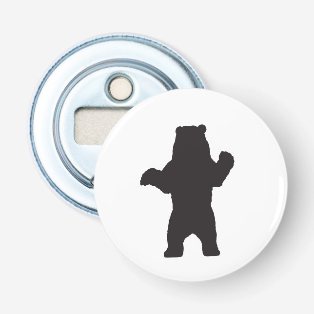 Bear Silhouette Flaska-öppnare Flasköppnare (Framsidan)