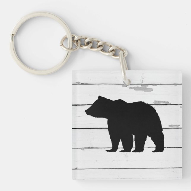 Bear Silhouette Shiplap Mountain (Framsidan)