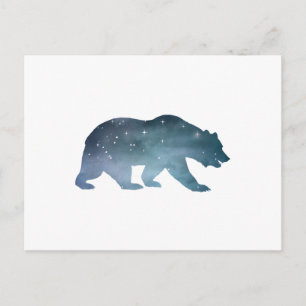 Bear Silhouette Vykort