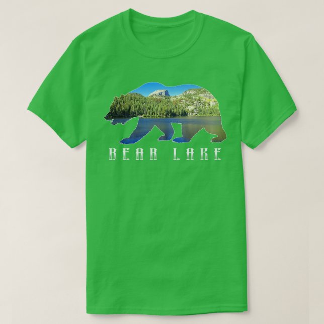 Bear Sjö nationalpark Ligcape Image Idaho Utah T Shirt (Design framsida)