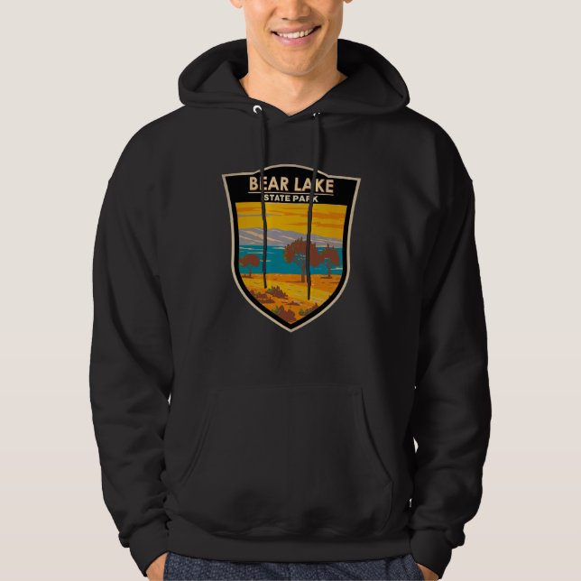 Bear Sjö State Park Utah Vintage Hoodie (Framsida)