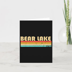 Bear Sjö Utah Funny Fishing Camping (sommar) Kort