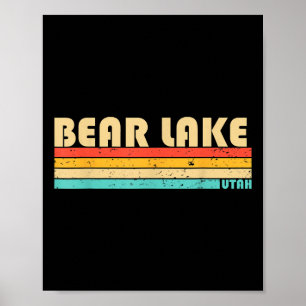 Bear Sjö Utah Funny Fishing Camping (sommar) Poster