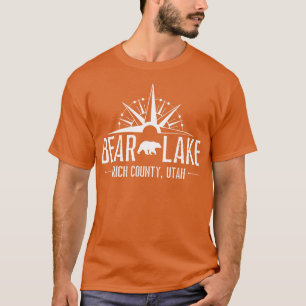 Bear Sjö Utah Mountain Skiing Hiking Fishing Boat T Shirt