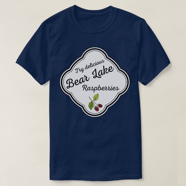 Bear Sjö Utah Raspbär TShirt T Shirt (Design framsida)